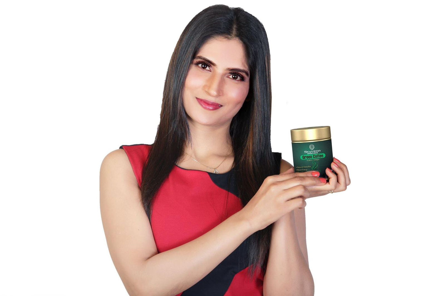 वजन घटाने के लिए Skyveda Organics अदरक और नींबू के साथ Green Coffee (200 ग्राम)